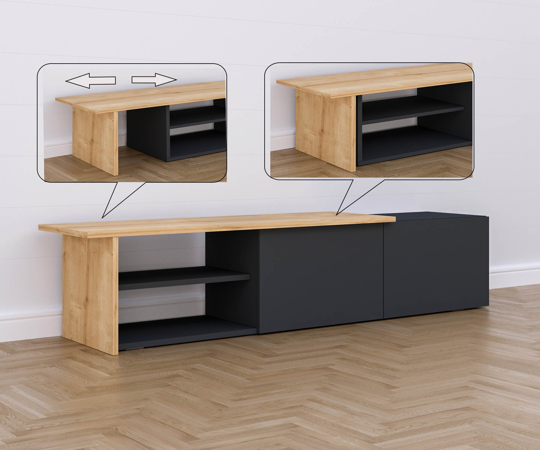 Ashly 2 Option Tv Stand - Image 2