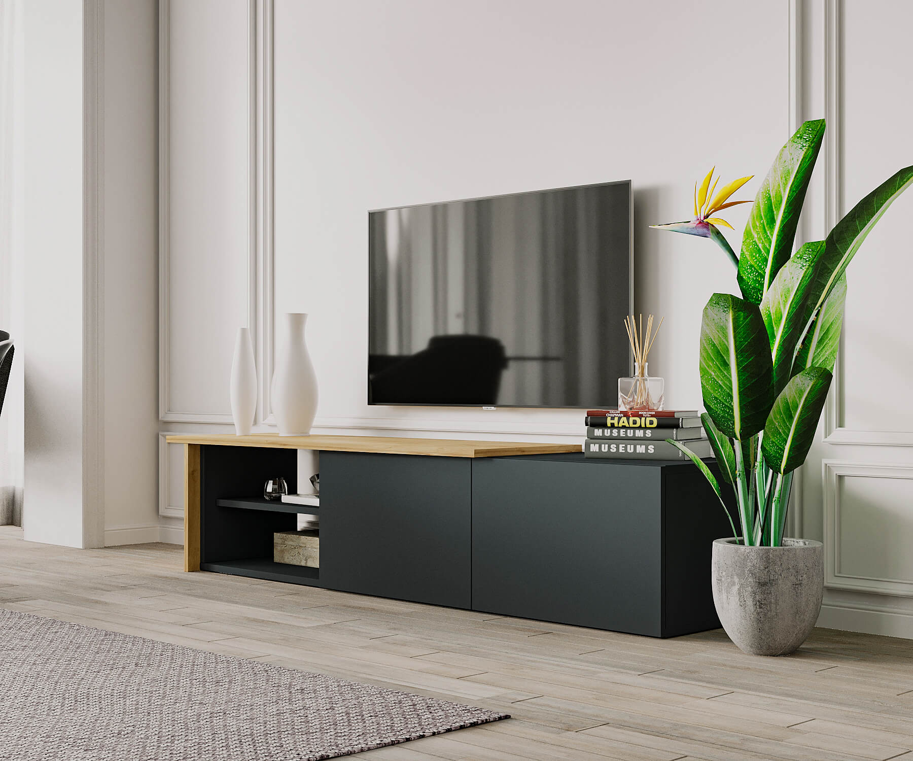 Ashly 2 Option Tv Stand