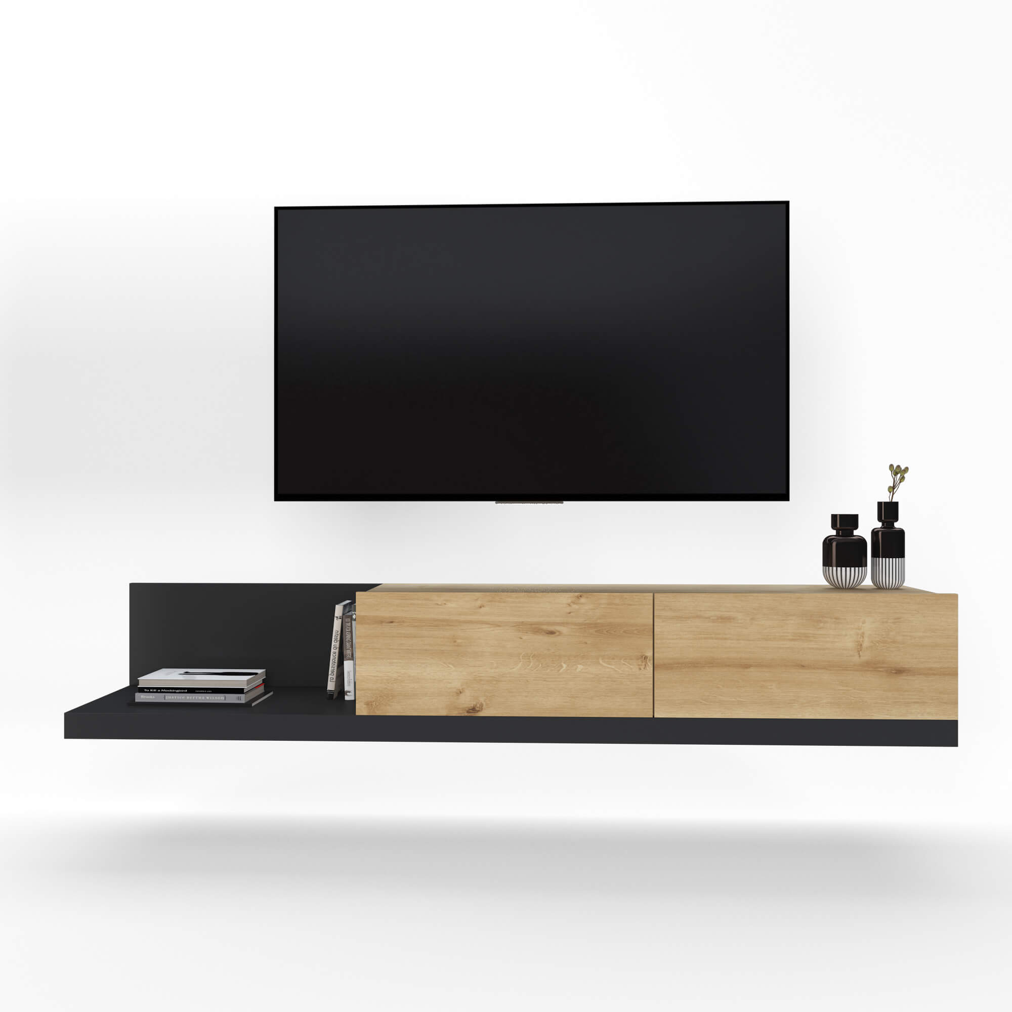 Charlotte- Yaresi 70" 2 Options Floating and Floor Media Console - Image 10