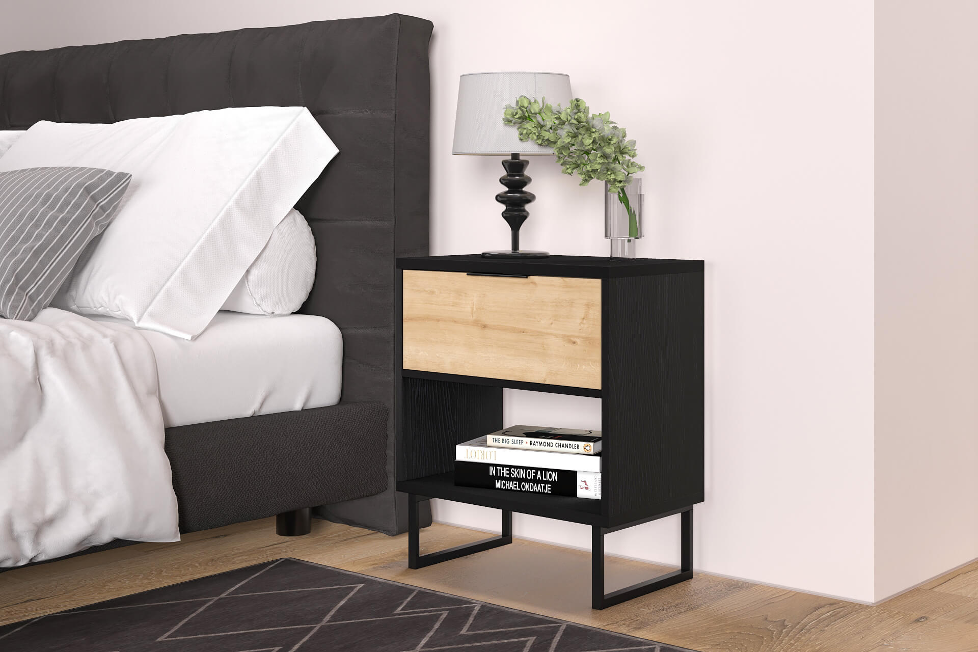 Bone 16" Wall Mounted Nightstand or End Table - Image 2