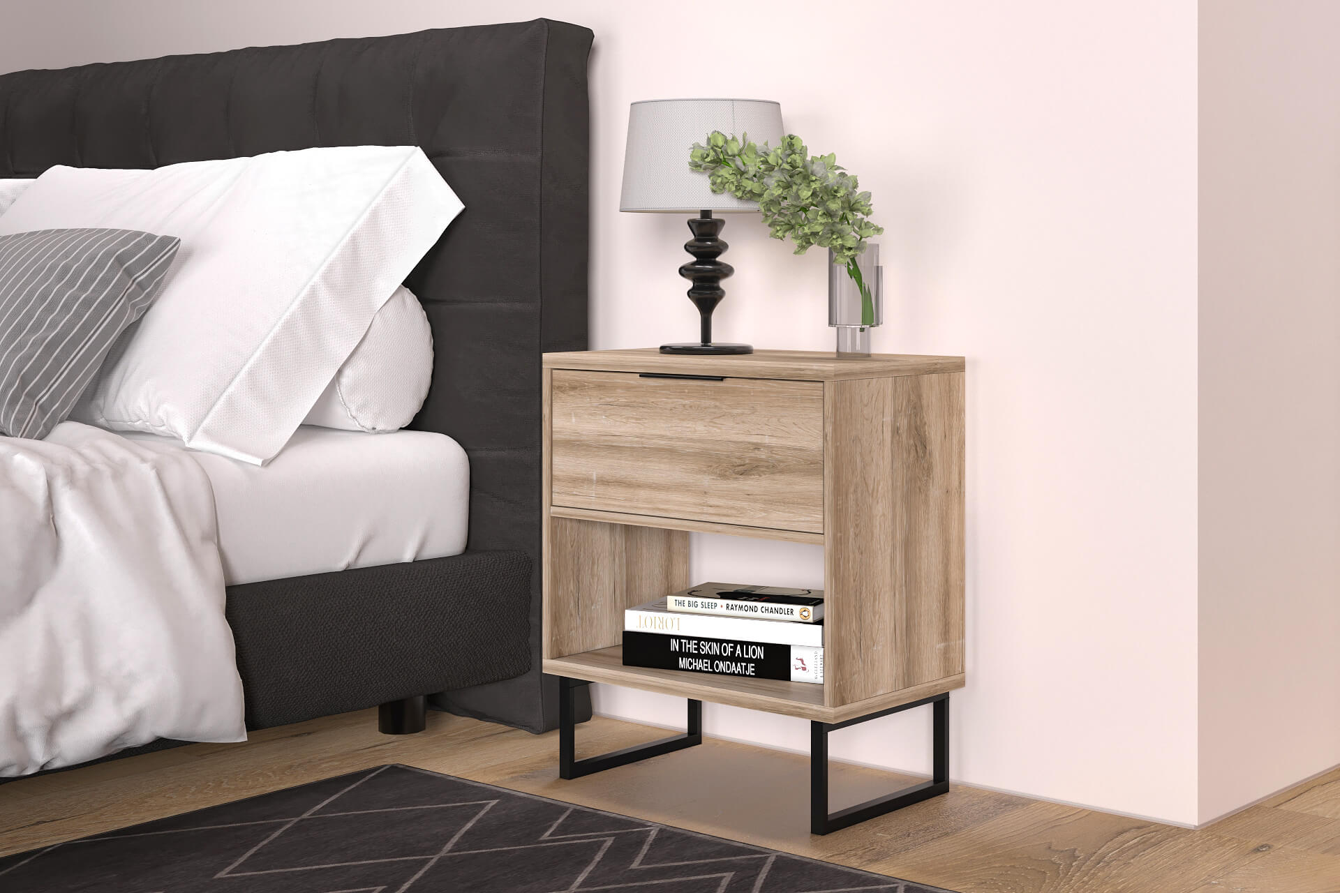 Bone 16" Wall Mounted Nightstand or End Table - Image 4