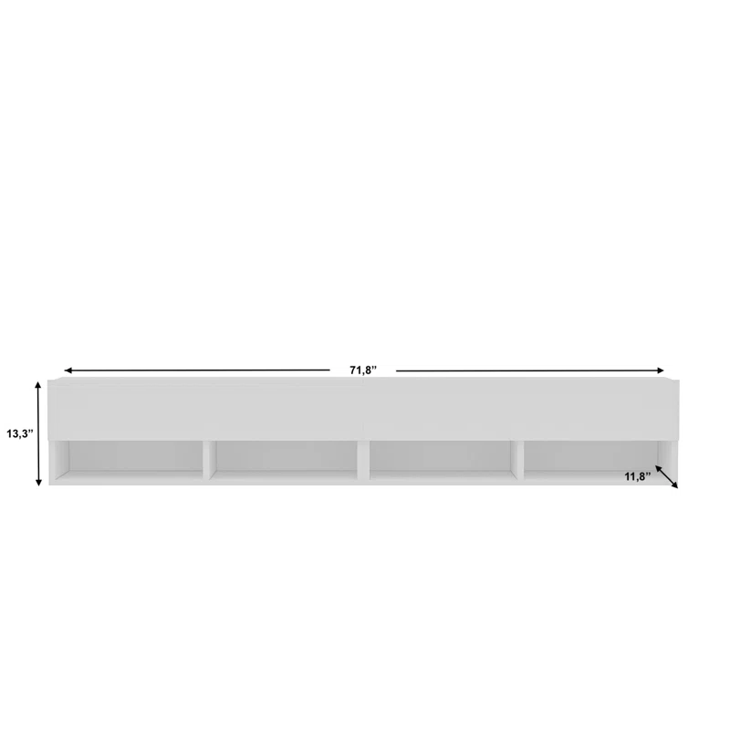 Bhima 72" Floating Entertainment Media Console - Image 5