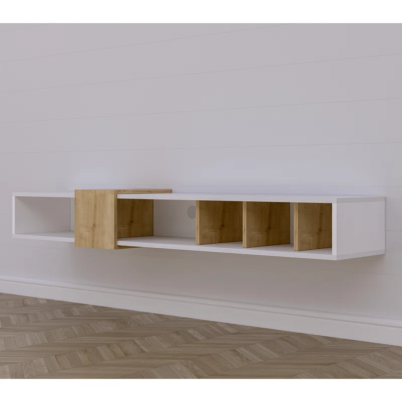 Draylee Belt 71" Wall Mounted Floating Entertainment Media Console - Image 6