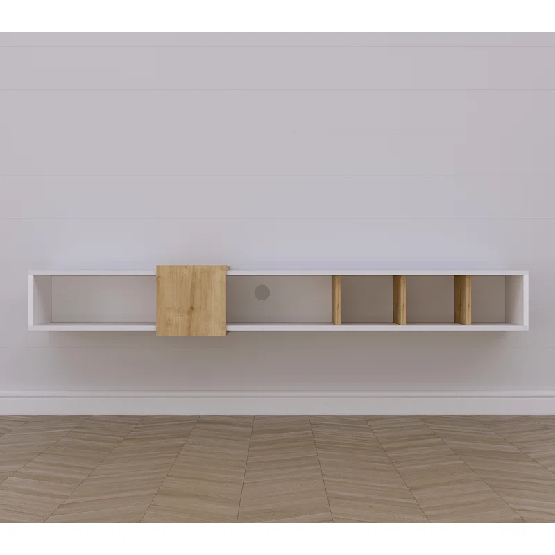 Draylee Belt 71" Wall Mounted Floating Entertainment Media Console - Image 5
