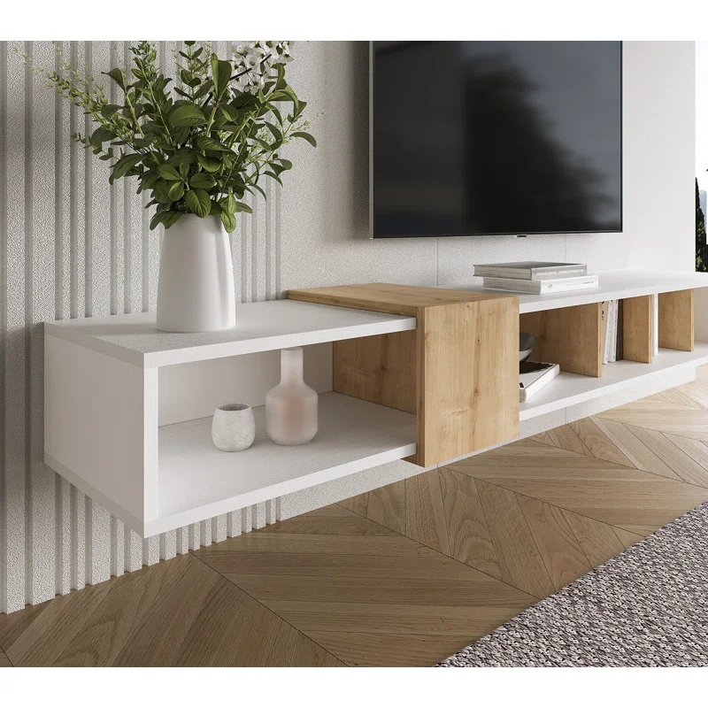 Draylee Belt 71" Wall Mounted Floating Entertainment Media Console - Image 4