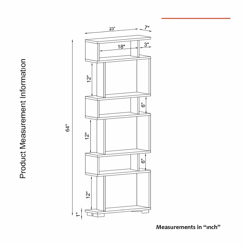 Lucy-Lee Geometric 6-Shelf Wall Library - Image 8