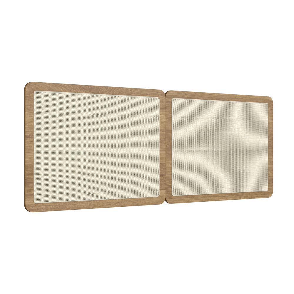 Oslo 79.5" Rattan Wall Mount Headboard  2 Panel for King Bed - Image 4